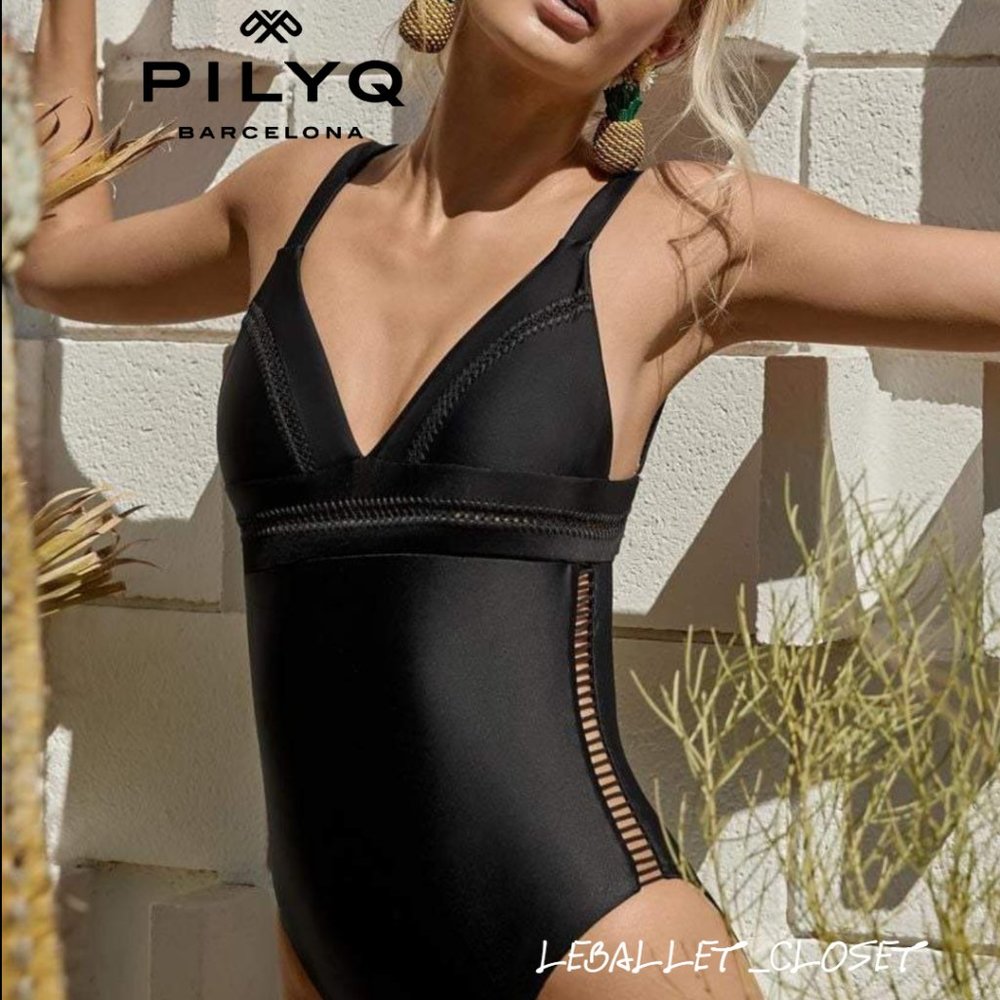 PilyQ Midnight Gold Ellie One Piece Swimsuit